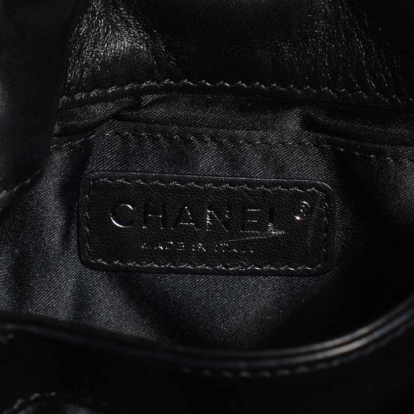 Lambskin Quilted Mini Chanel 3 Flap Black