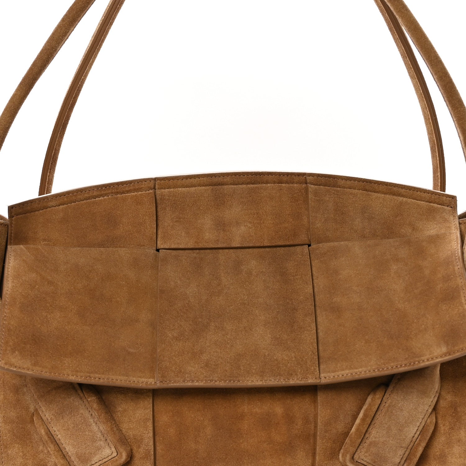 Bottega Veneta Suede Maxi Intrecciato Medium Arco Acorn 7 of 9
