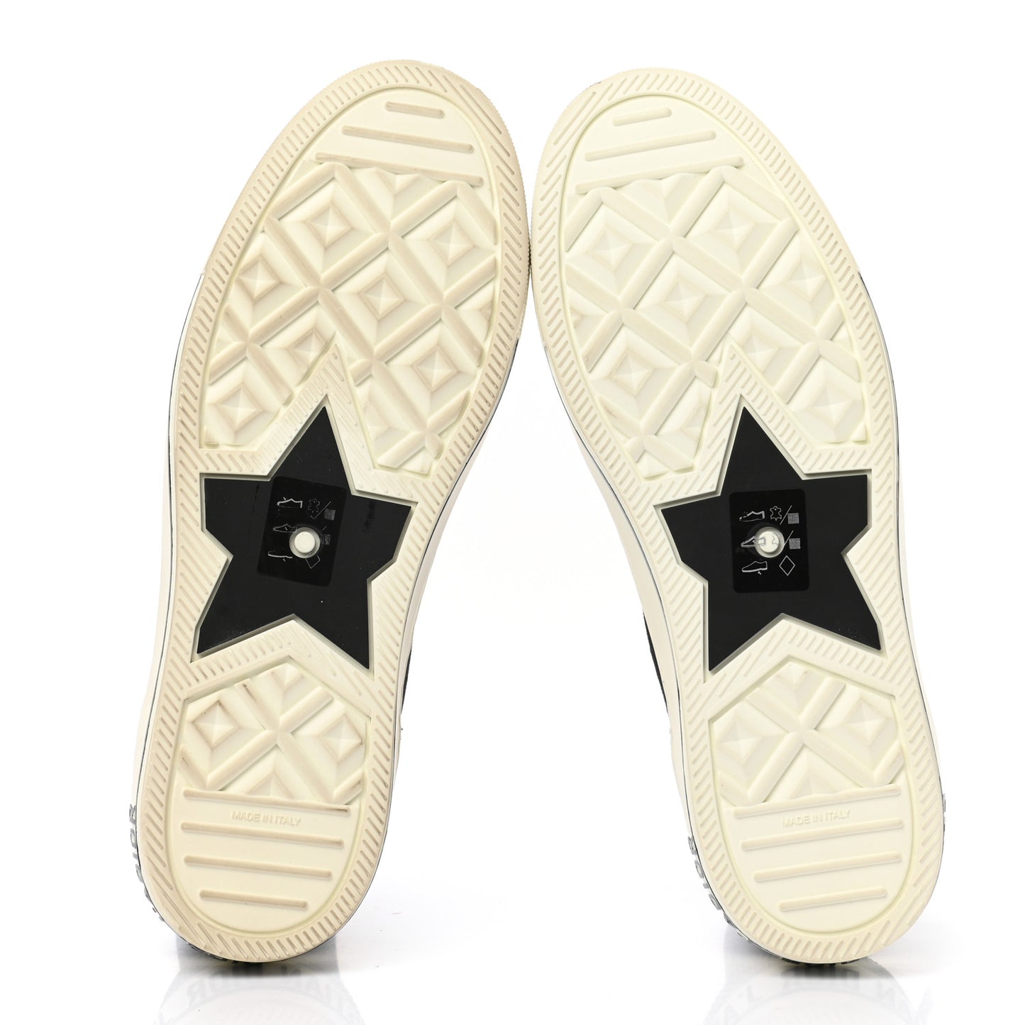 Technical Knit Calfskin Womens Walk'N'Dior High Top Sneakers 39 Black