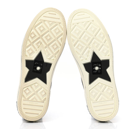 Christian Dior Technical Knit Calfskin Womens Walk'N'Dior High Top Sneakers 39 Black 5 of 9