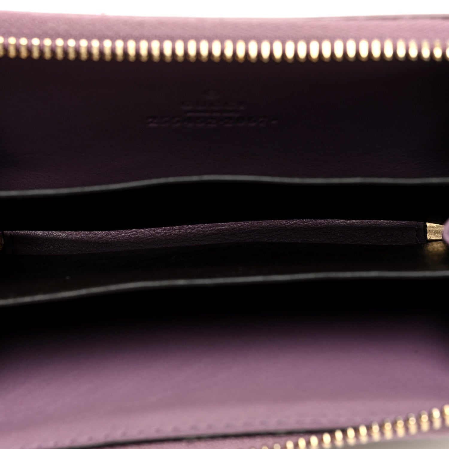 Gucci Patent Microguccissima Zip Around Card Case Mauve 5 of 7