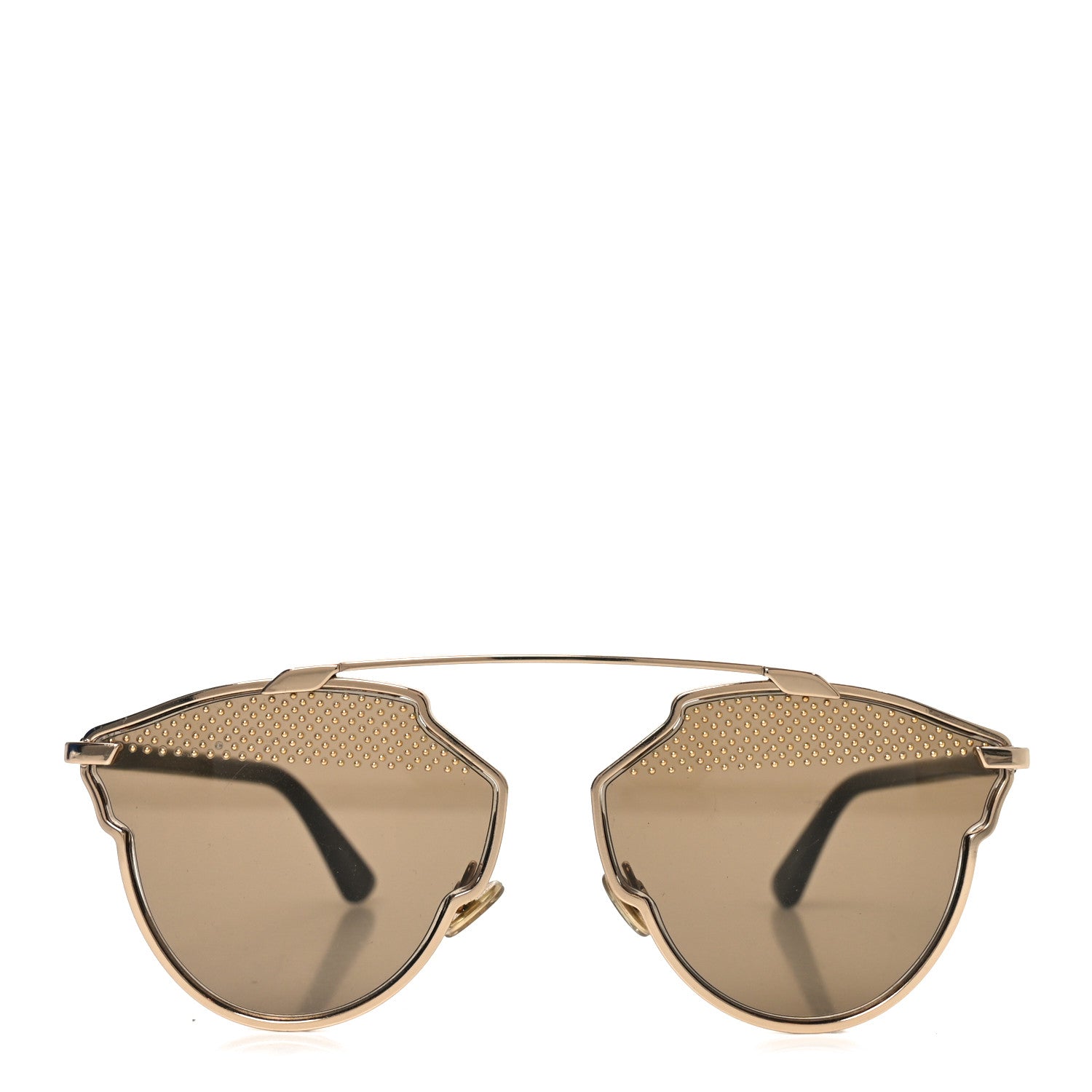Christian Dior Studded So Real Sunglasses Gold 2 of 7