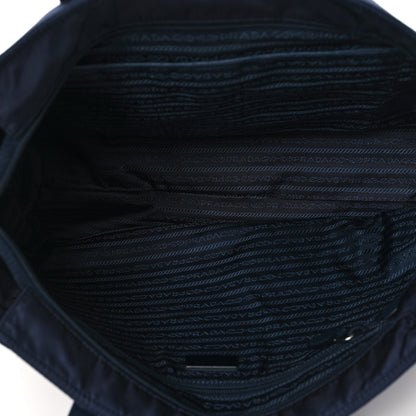 Prada Tessuto Nylon Saffiano Vela Tote Bleu 5 of 10