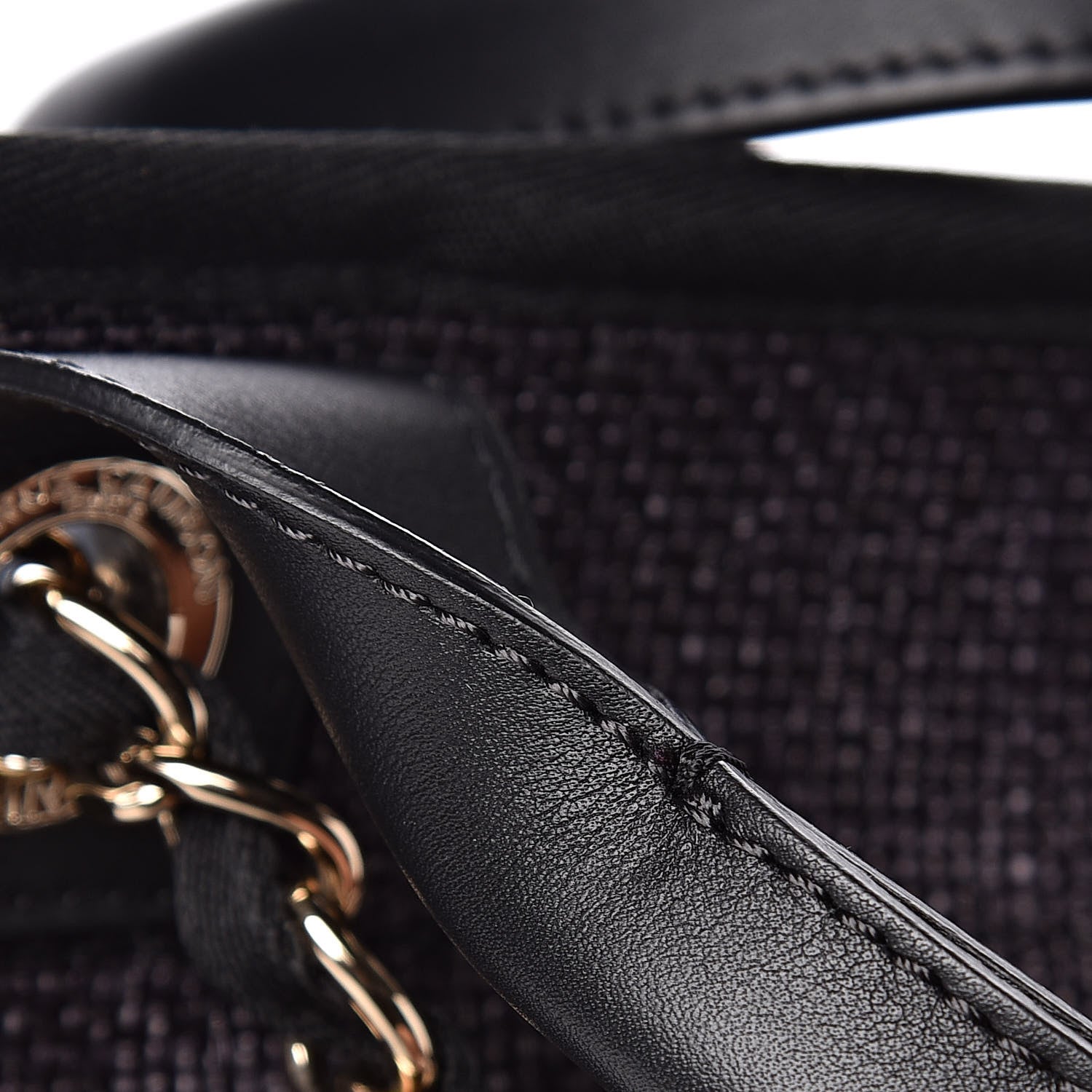 Chanel Woven Straw Raffia Large Deauville Tote Black 11 of 11