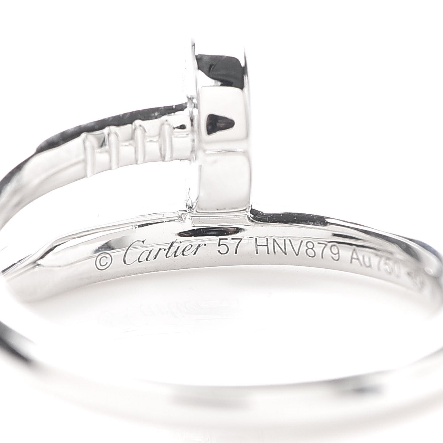 18K White Gold Juste Un Clou Ring 57 8
