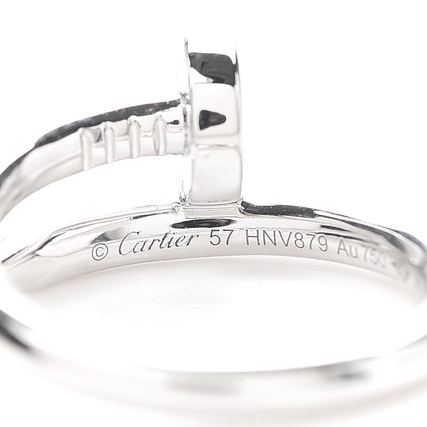 Cartier 18K White Gold Juste Un Clou Ring 57 8 4 of 7