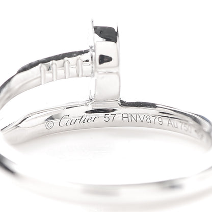 Cartier 18K White Gold Juste Un Clou Ring 57 8 4 of 7