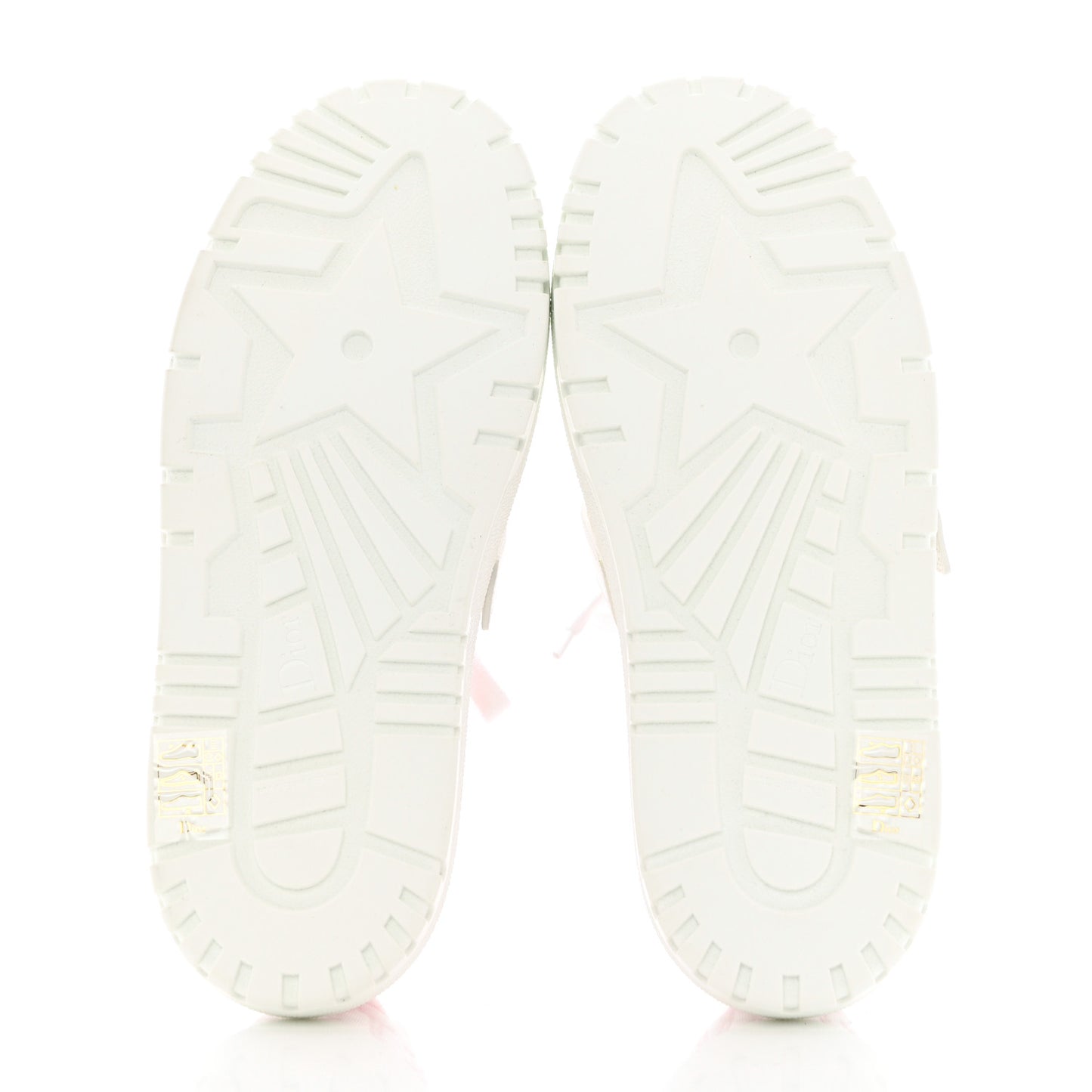 Nylon Mesh Dior-ID Platform Sneakers 37.5 White Pink
