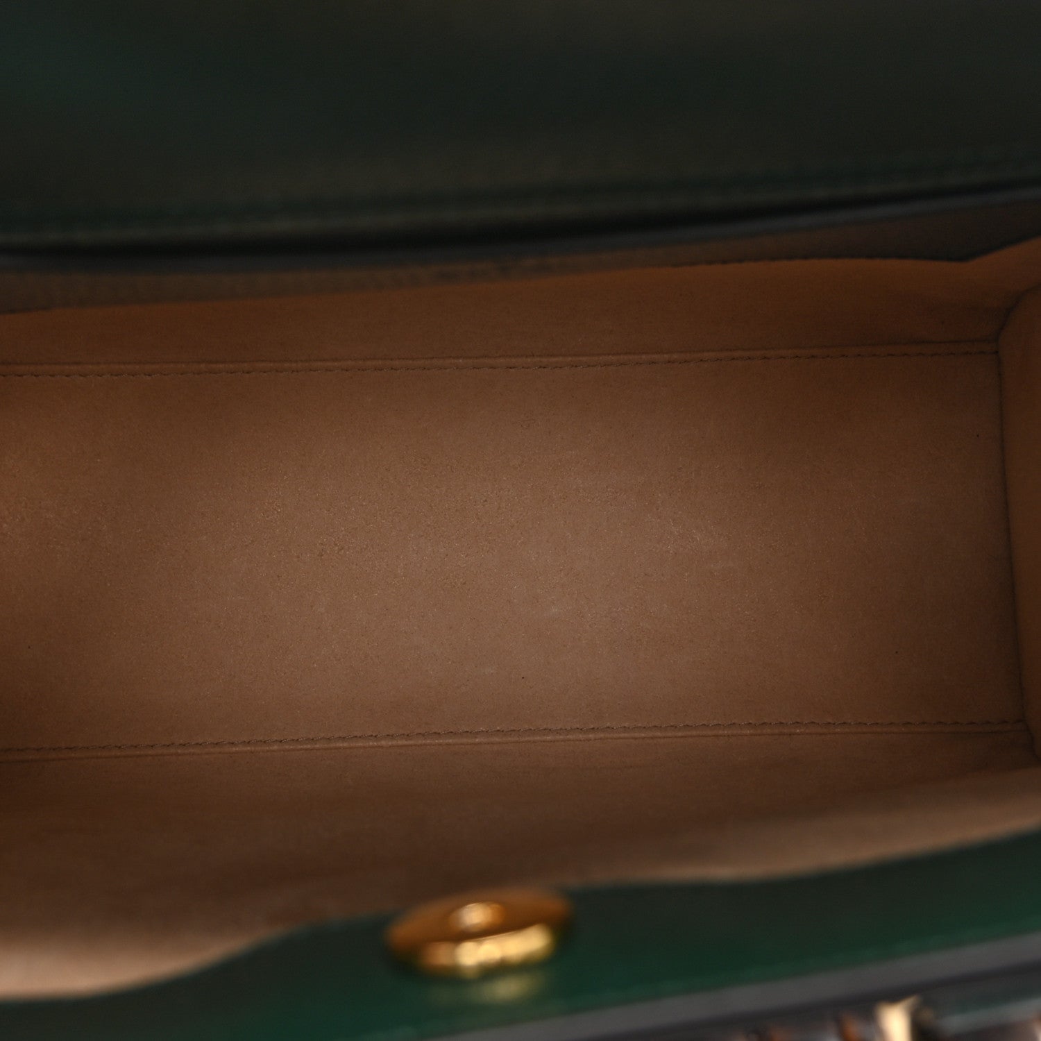 Gucci Textured Dollar Calfskin Web Small Diana Tote Bag Vintage Green Powder Pink 5 of 11