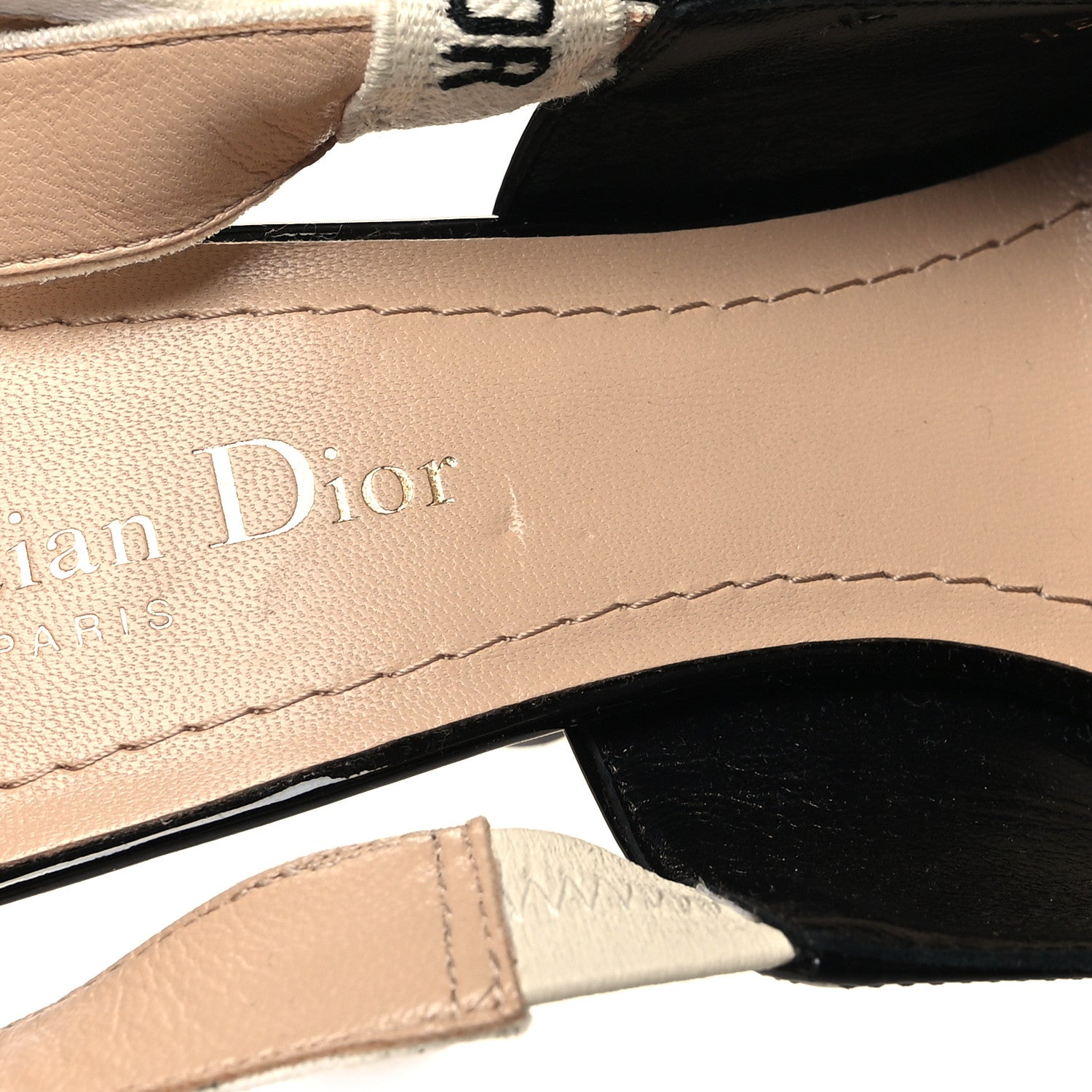 Christian Dior Patent Ribbon J'Adior Slingback 100mm Pumps 39 Black 9 of 10