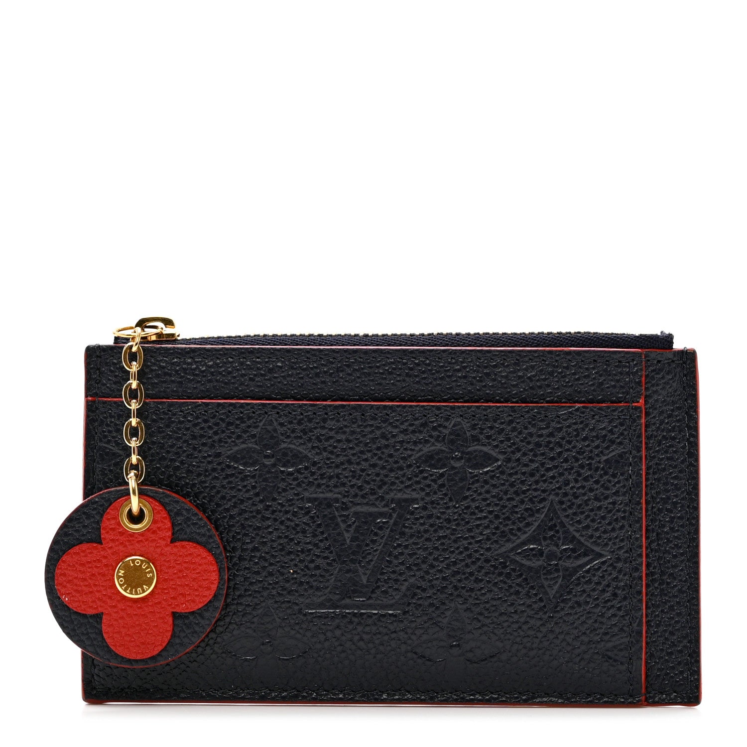 Louis Vuitton Empreinte Blooming Flowers Zipped Card Holder Marine Rouge 1 of 6