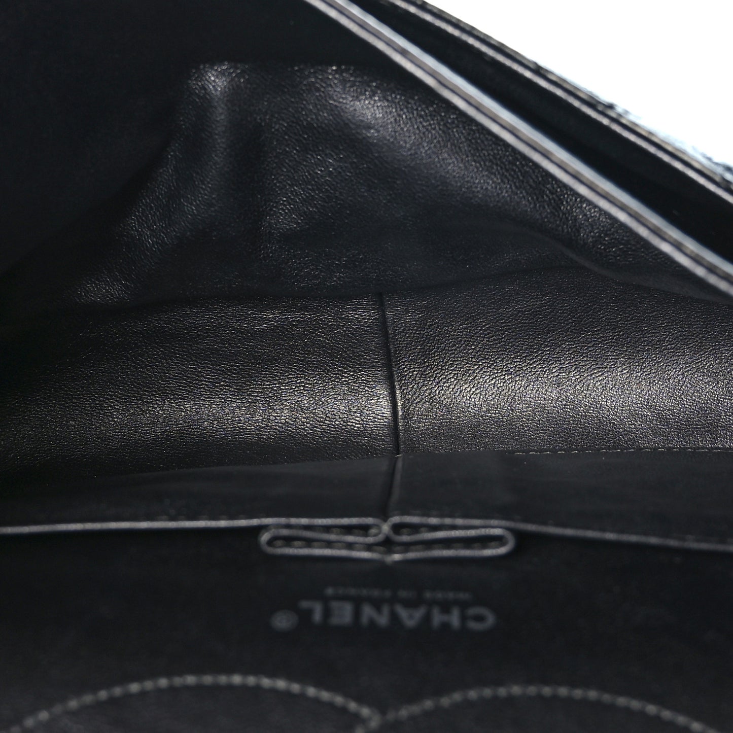 Metallic Aged Calfskin 2.55 Reissue 227 Flap Black