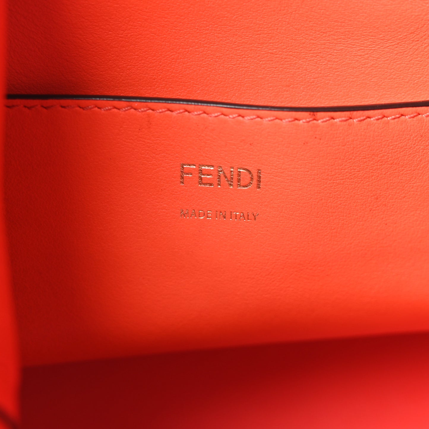 Vitello Grace F is Fendi Stamp Patch Perforated Small Mon Tresor Bucket Bag Nocciola