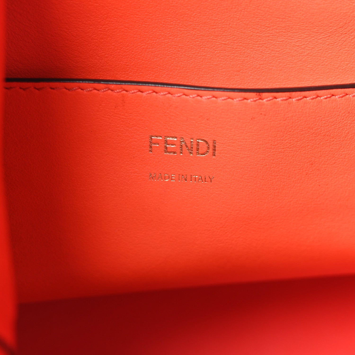 Fendi Vitello Grace F is Fendi Stamp Patch Perforated Small Mon Tresor Bucket Bag Nocciola 6 of 9