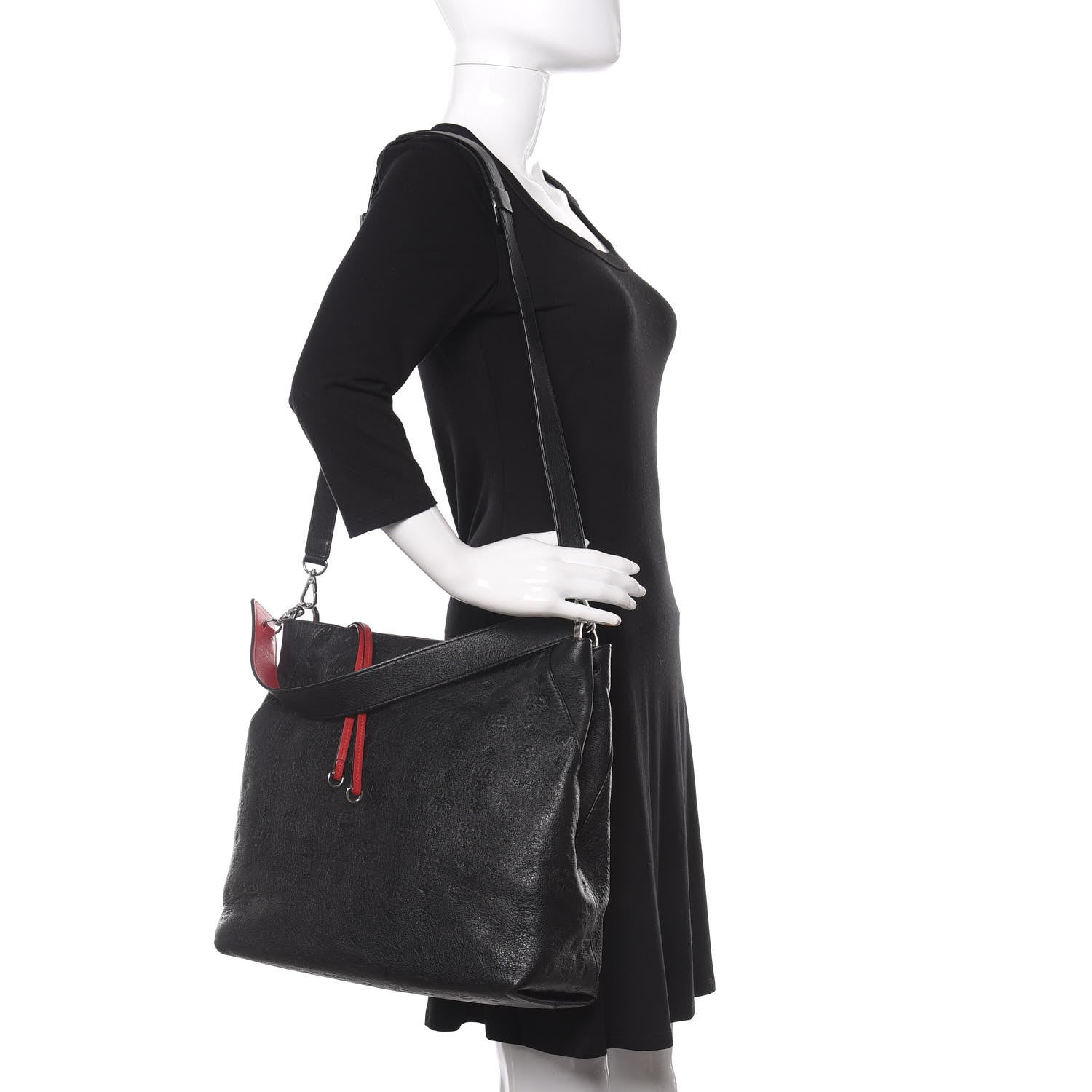 MCM Calfskin Ottomar Large Klara Hobo Black 2 of 10