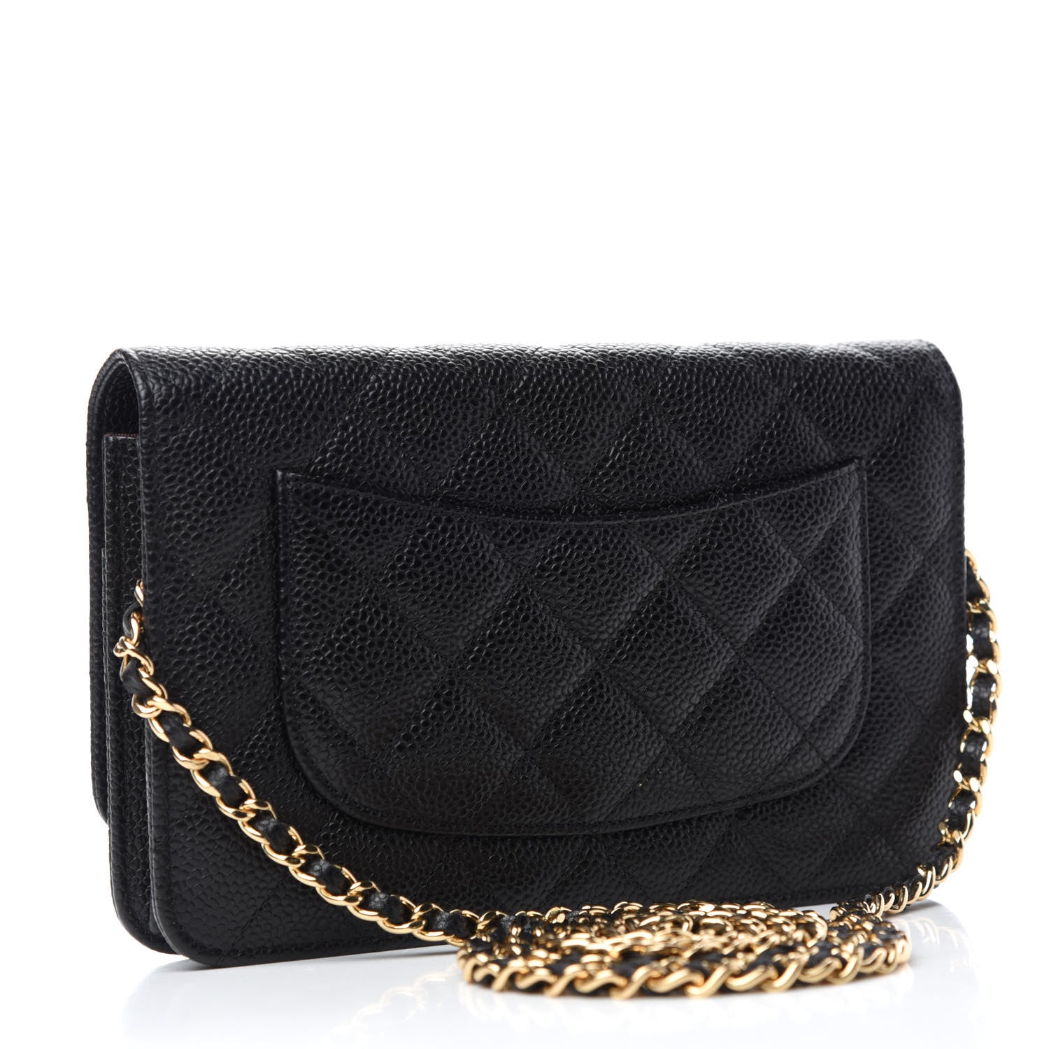 Chanel Caviar Quilted Wallet On Chain WOC Black 3 of 12