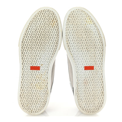 Hermes Canvas Calfskin Get Sneakers 40 Prunoir White 6 of 9