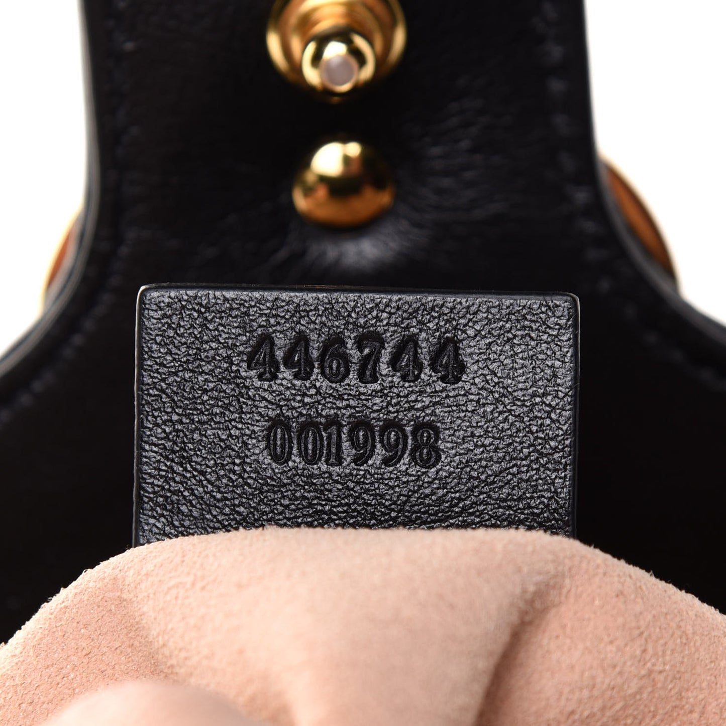 Monogram Matelasse Diagonal Mini GG Marmont Shoulder Bag Beige Black