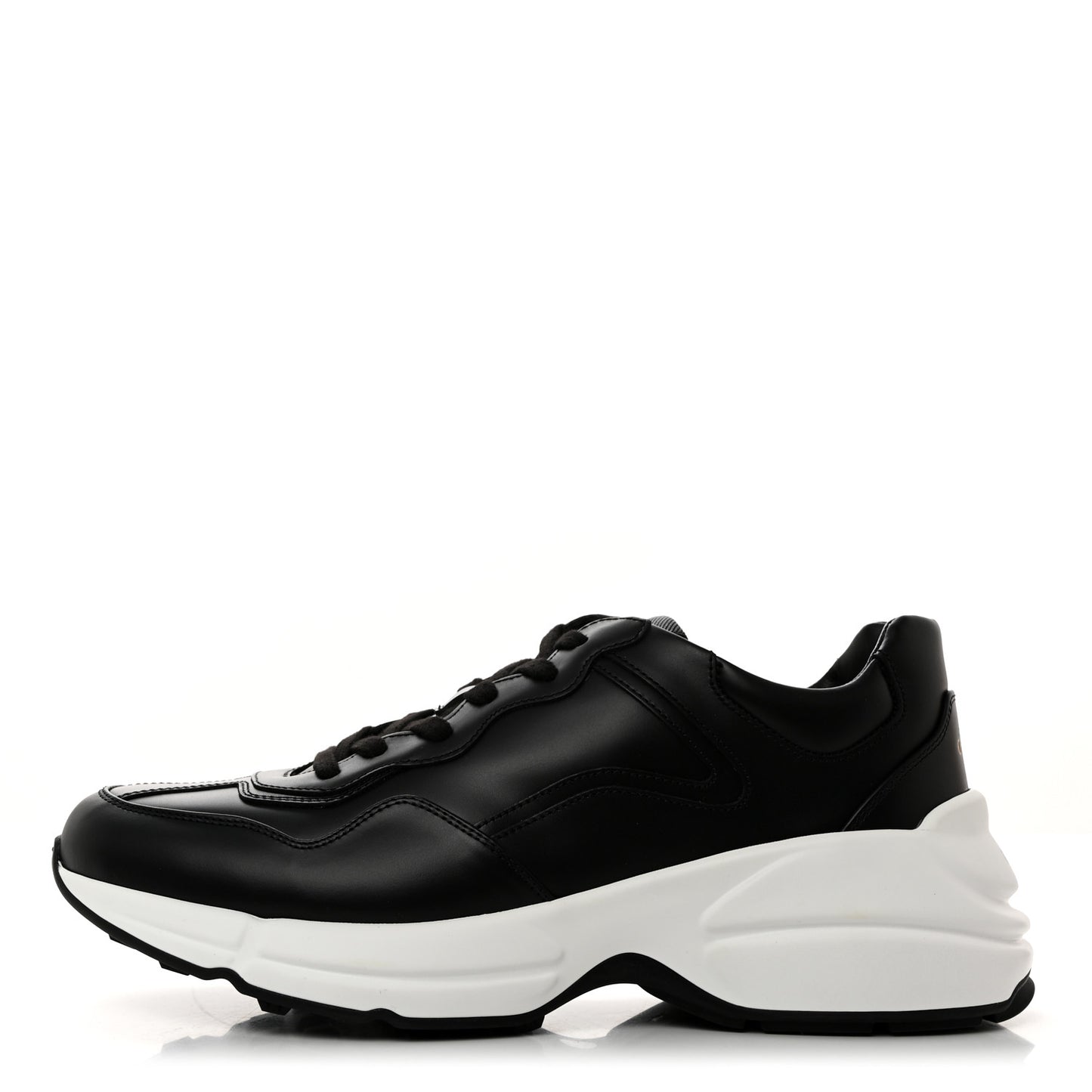 Apollo Calfskin Mens Rhyton Sneakers 8 Black