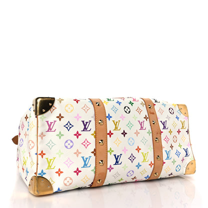 Louis Vuitton Monogram Multicolor Keepall 45 White 3 of 11