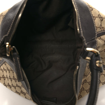 Gucci Monogram Large D Gold Hobo Dark Brown 5 of 12