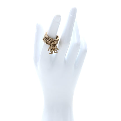 Chanel Logo Stackable Ring Set 6 Gold 2 of 4