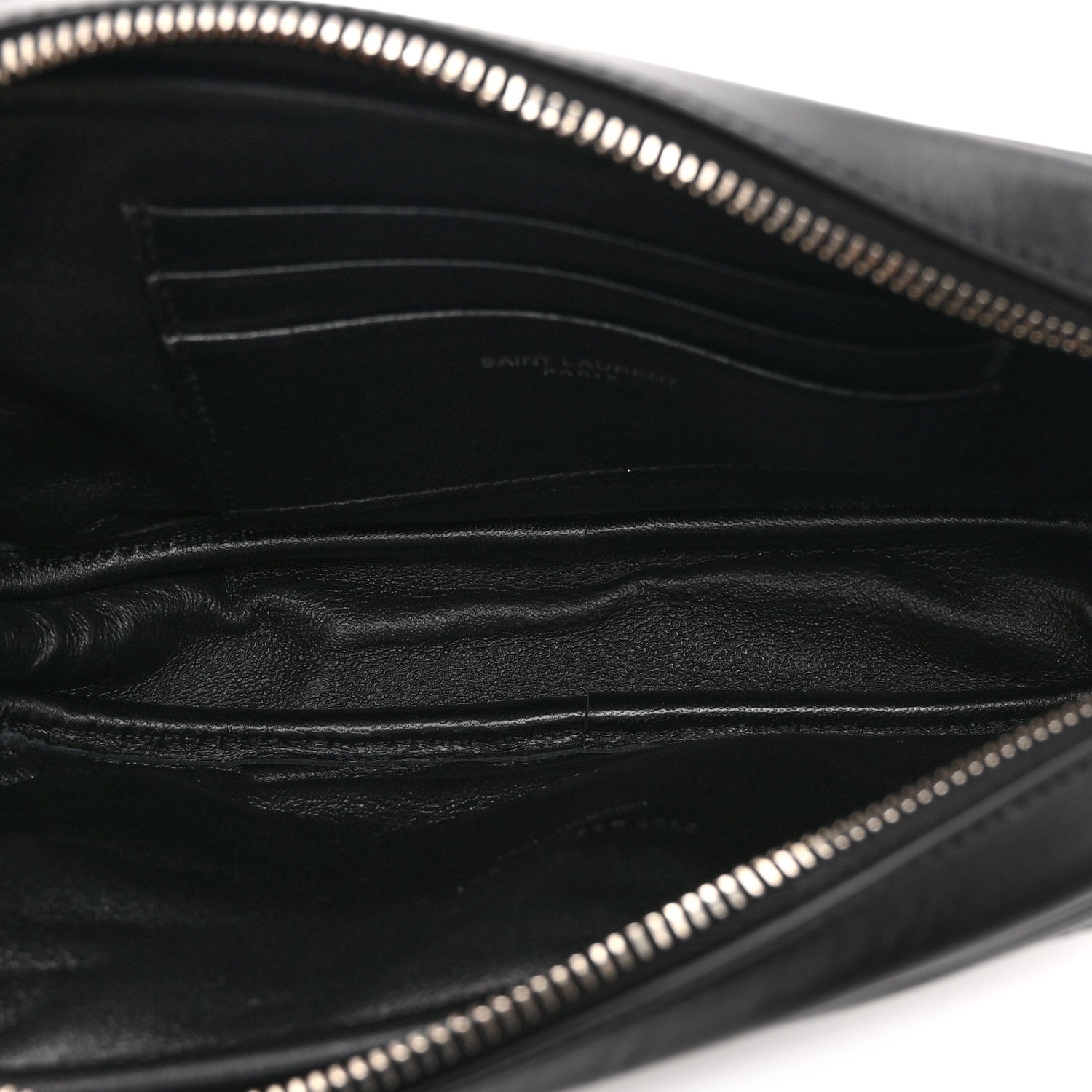 Saint Laurent Calfskin Matelasse Monogram Mini Lou Camera Bag Black 5 of 10