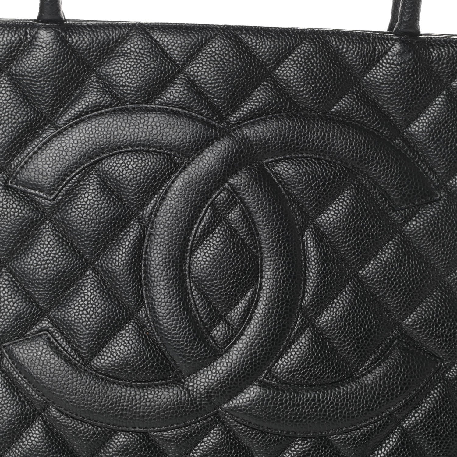 Chanel Caviar Quilted Medallion Tote Black 9 of 11