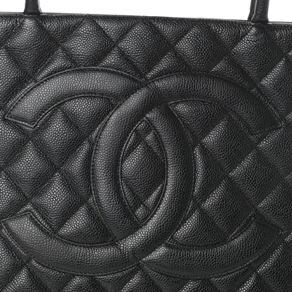 Chanel Caviar Quilted Medallion Tote Black 9 of 11