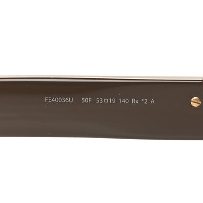 Fendi Acetate Square Sunglasses FE40036U Brown 6 of 7