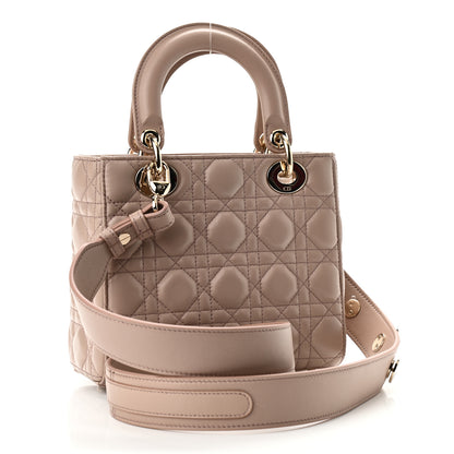 Christian Dior Lambskin Cannage Small Lucky Badges My Lady Dior Taupe 4 of 25