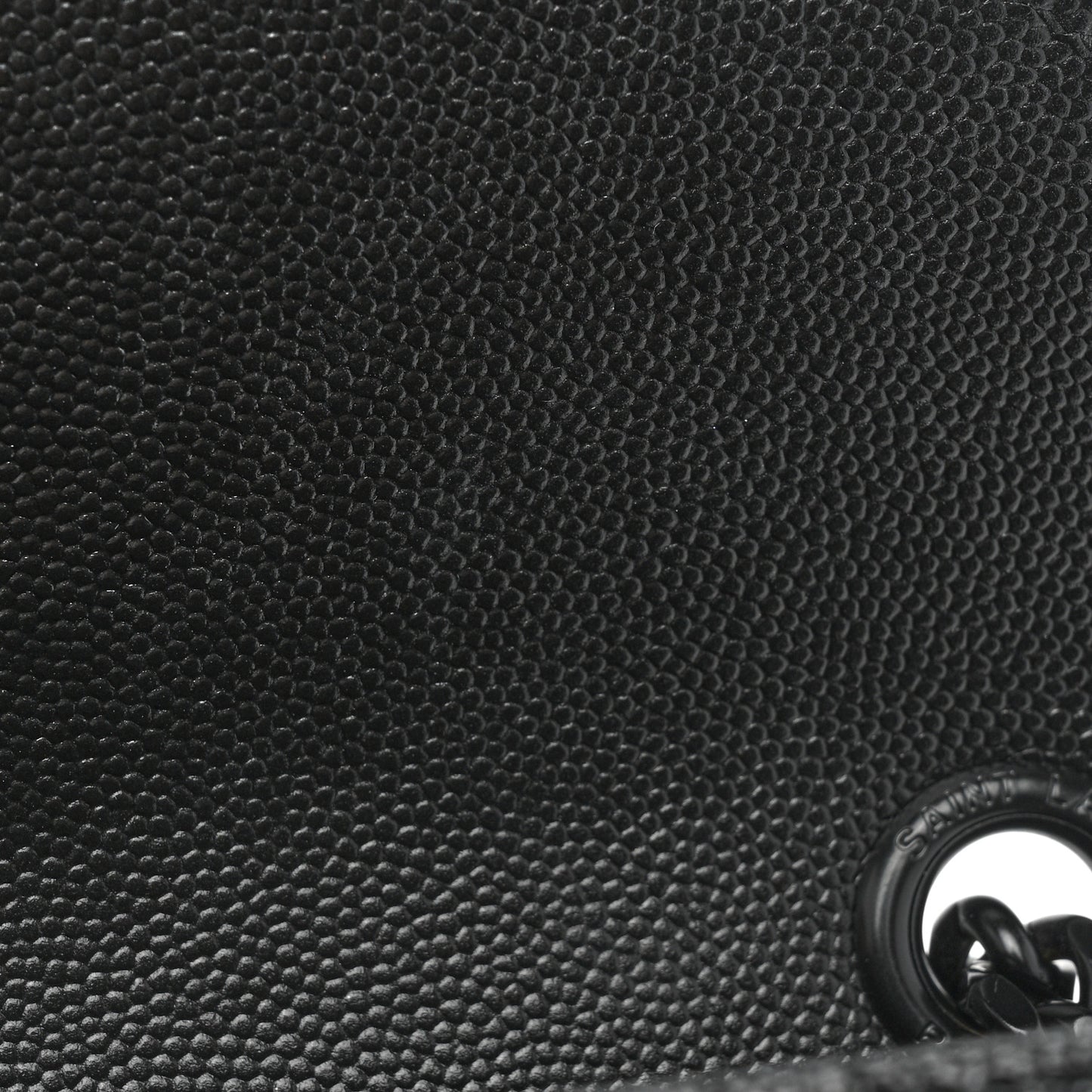 Grain De Poudre Textured Mixed Matelasse Triquilt Medium Monogram Satchel Black