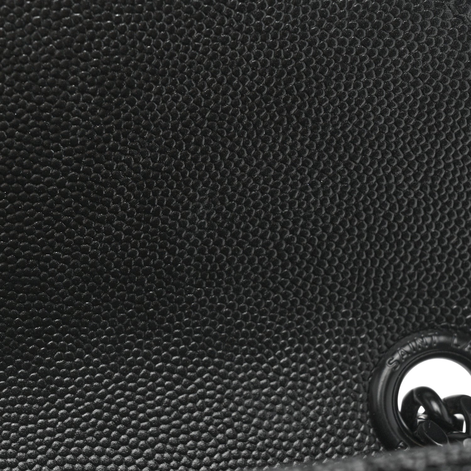 Saint Laurent Grain De Poudre Textured Mixed Matelasse Triquilt Medium Monogram Satchel Black 10 of 11