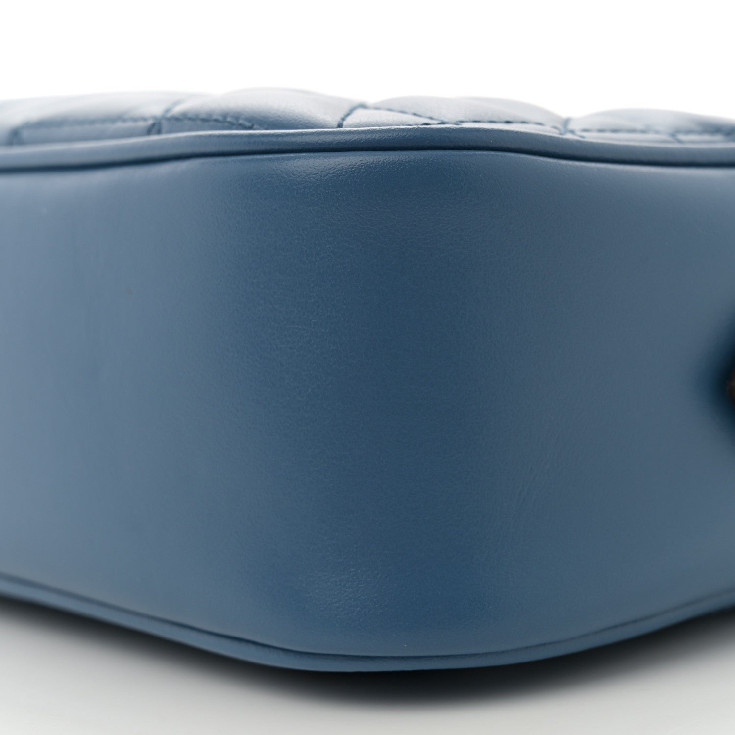 Gucci Calfskin Matelasse Aria Small GG Marmont Chain Shoulder Bag Clear Blue 10 of 10