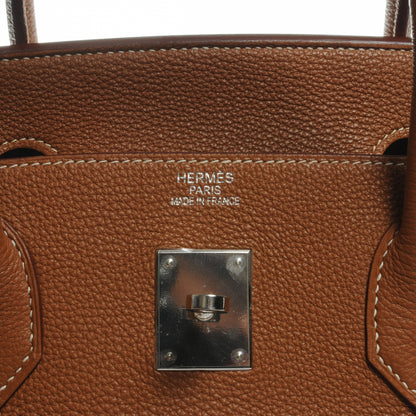 Hermes Taurillon Clemence Birkin 40 Gold 7 of 10