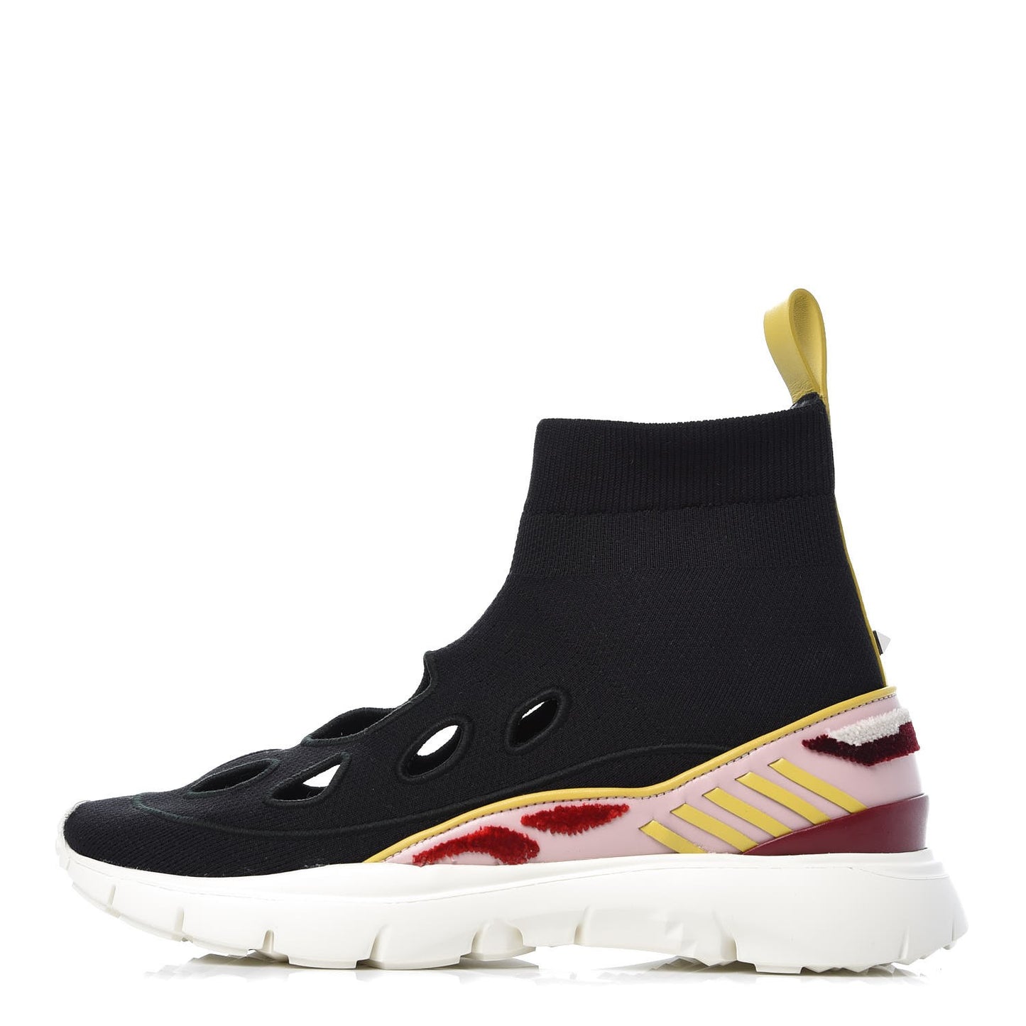 Body Tech Knit Sock High Top Sneakers 37.5 Black