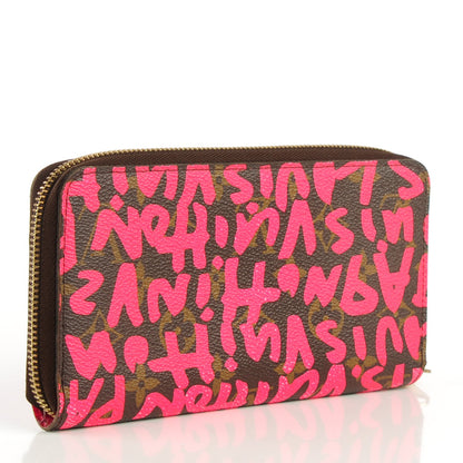 Louis Vuitton Monogram Graffiti Zippy Wallet Fuchsia 3 of 7