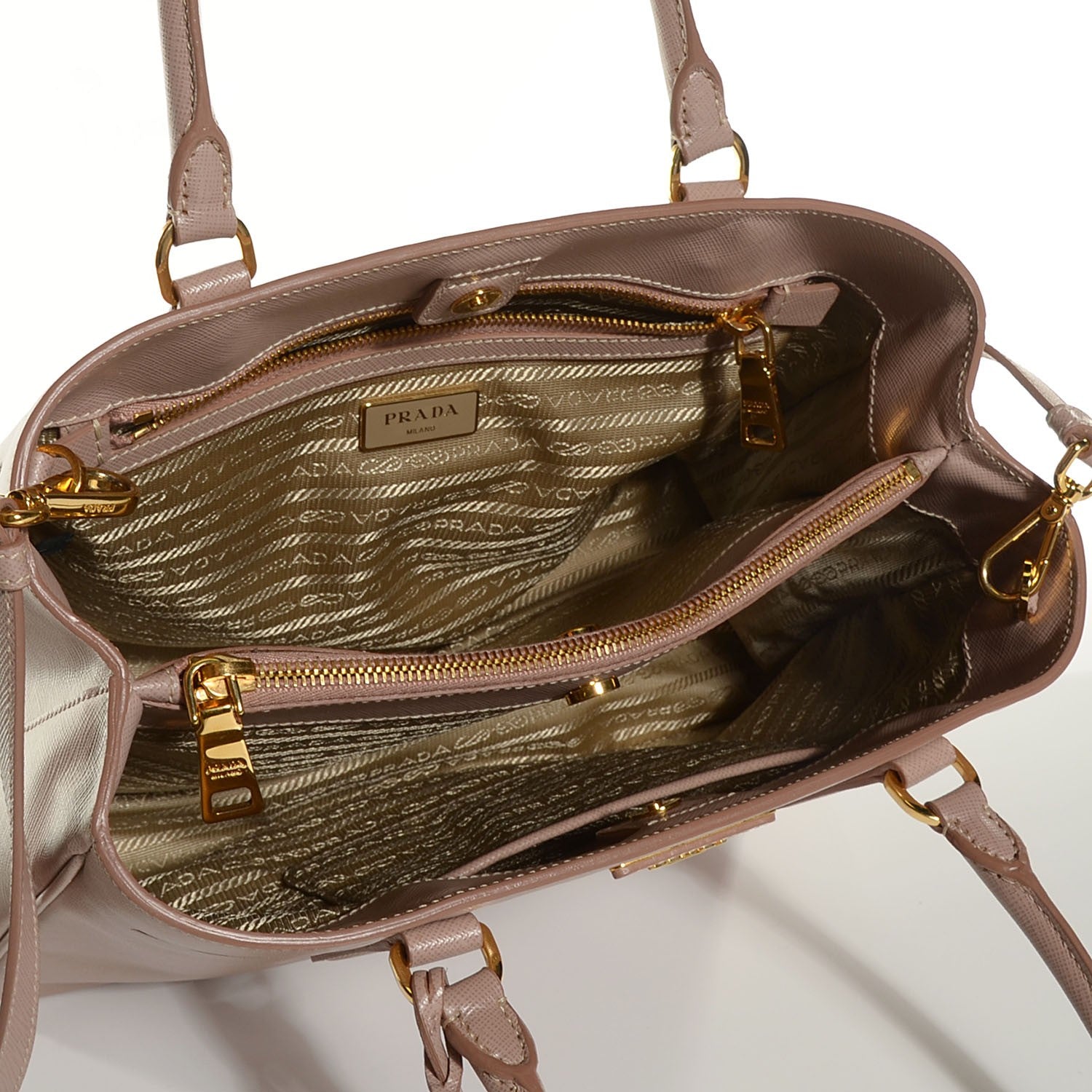 Prada Saffiano Lux Medium Tote Cammeo 6 of 9