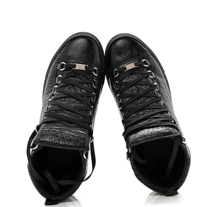 Balenciaga Agneau Arena Opaque Womens High Top Sneakers 41 Black 2 of 12