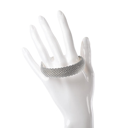Tiffany Sterling Silver Somerset Mesh Bracelet 2 of 4