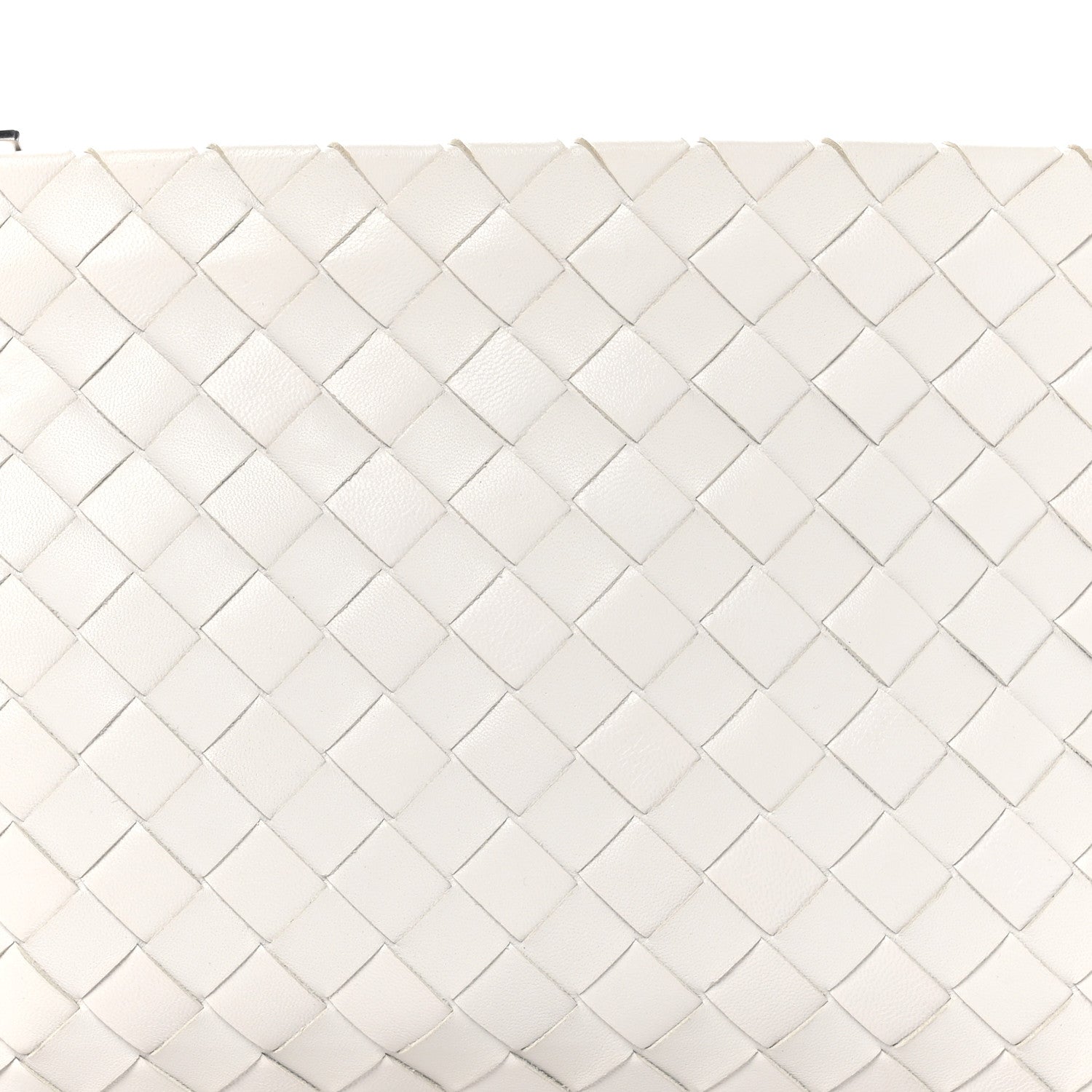 Bottega Veneta Nappa Intrecciato Medium Zip Pouch White 8 of 10