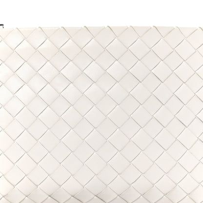 Bottega Veneta Nappa Intrecciato Medium Zip Pouch White 8 of 10