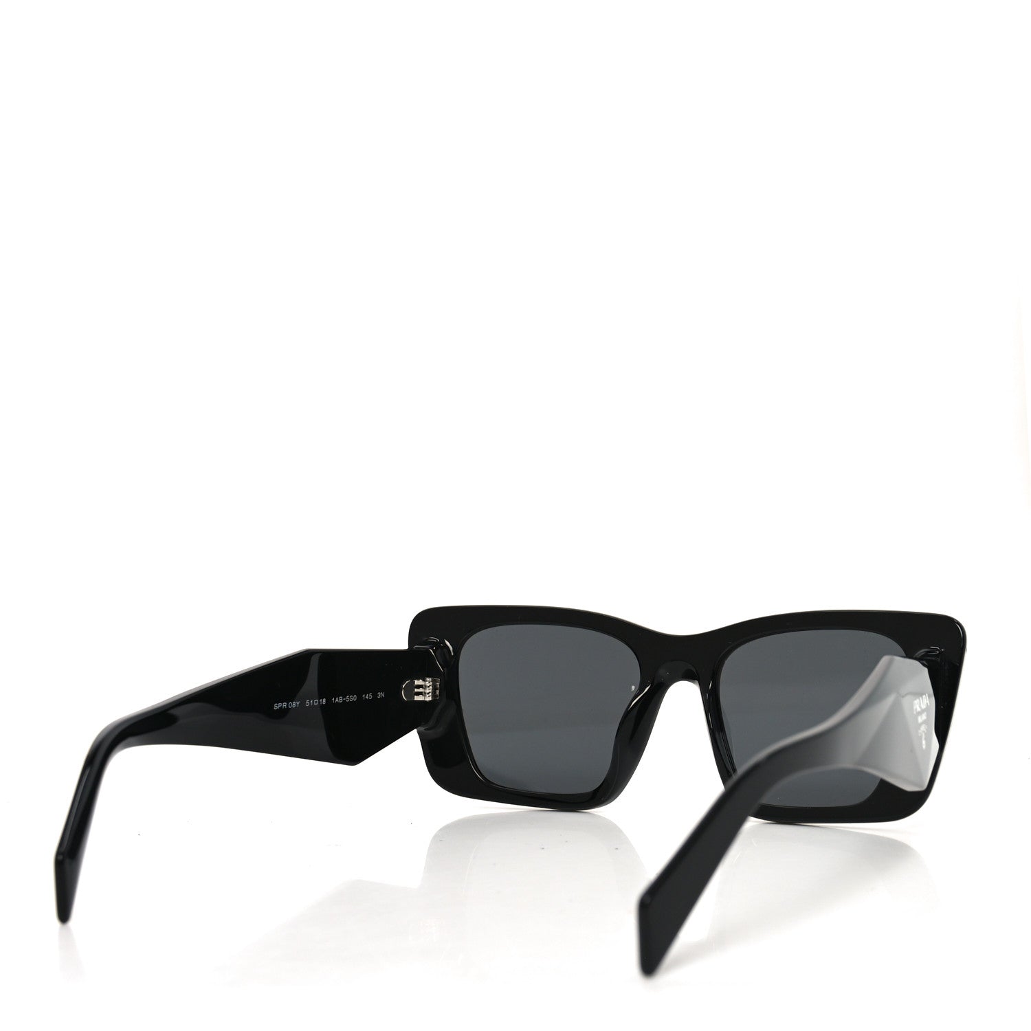 Prada Acetate Symbole Sunglasses SPR 08Y Black 4 of 7