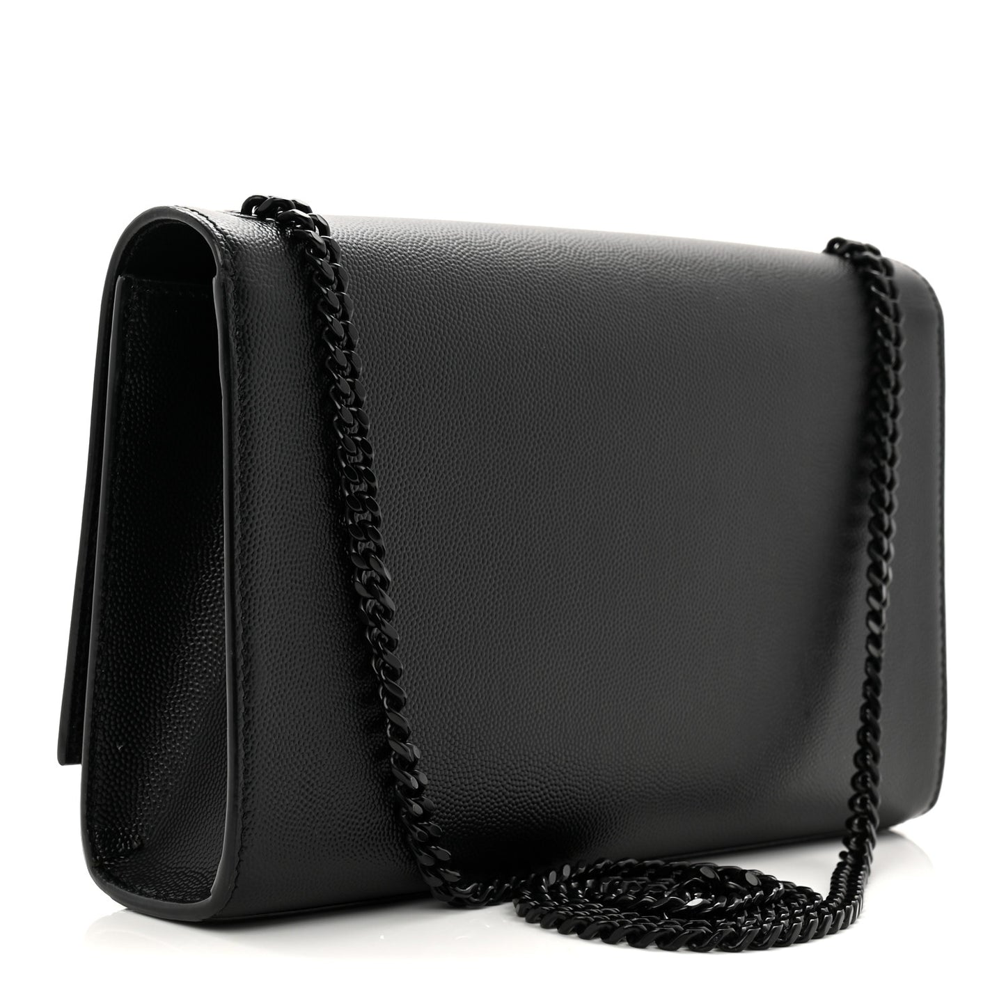 Grain De Poudre Medium Classic Monogram Monochrome Kate Satchel Black