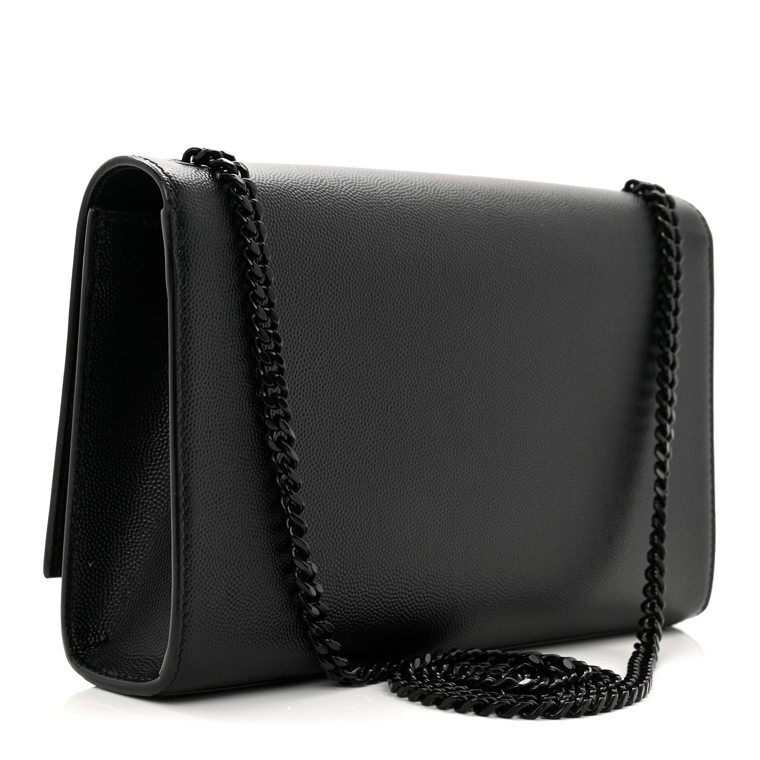 Saint Laurent Grain De Poudre Medium Classic Monogram Monochrome Kate Satchel Black 3 of 10