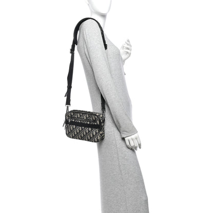 Christian Dior HOMME Oblique Maxi Safari Messenger Beige Black 2 of 10