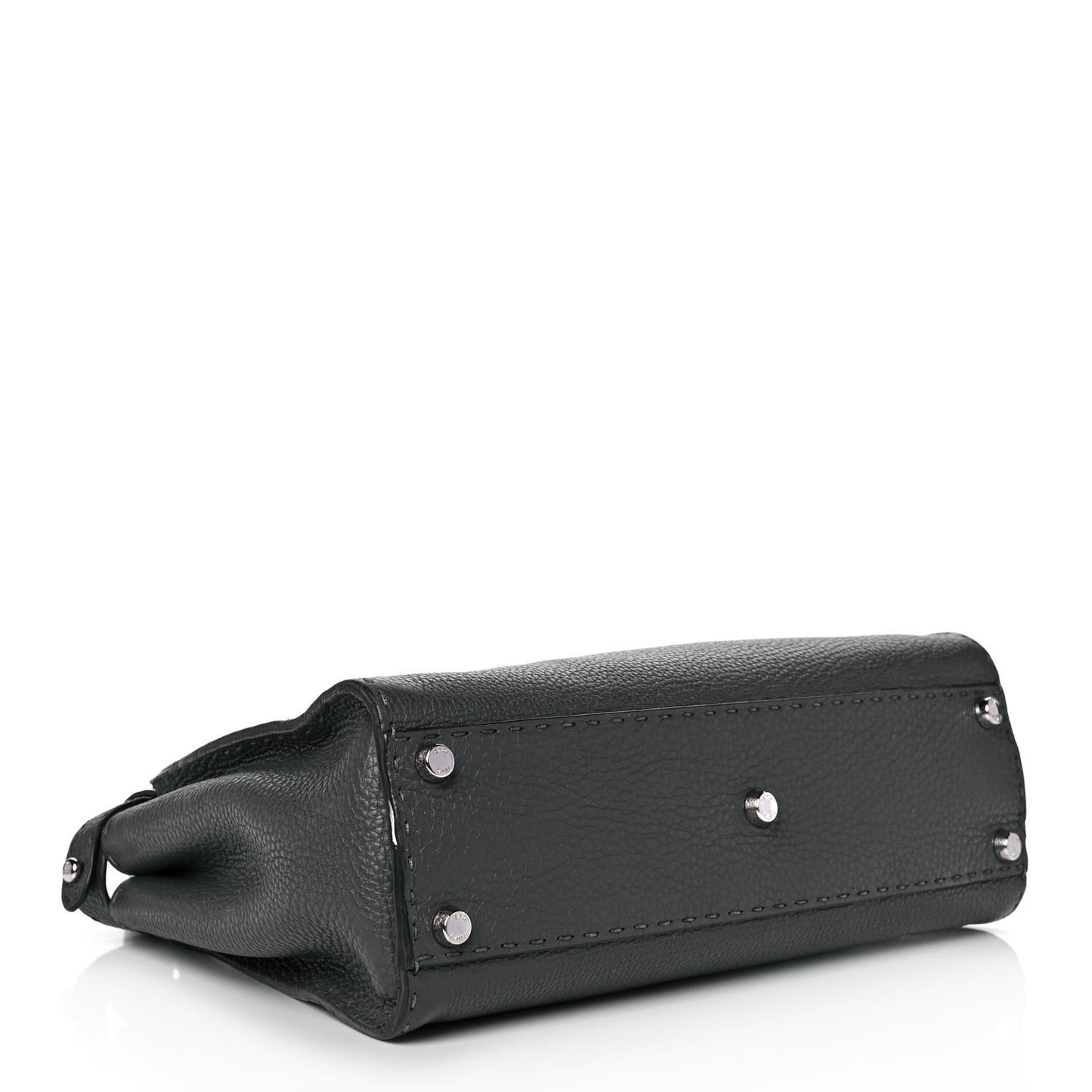 Cuoio Romano Selleria Bi-Color Medium Peekaboo Iconic Satchel Asfalto Latte