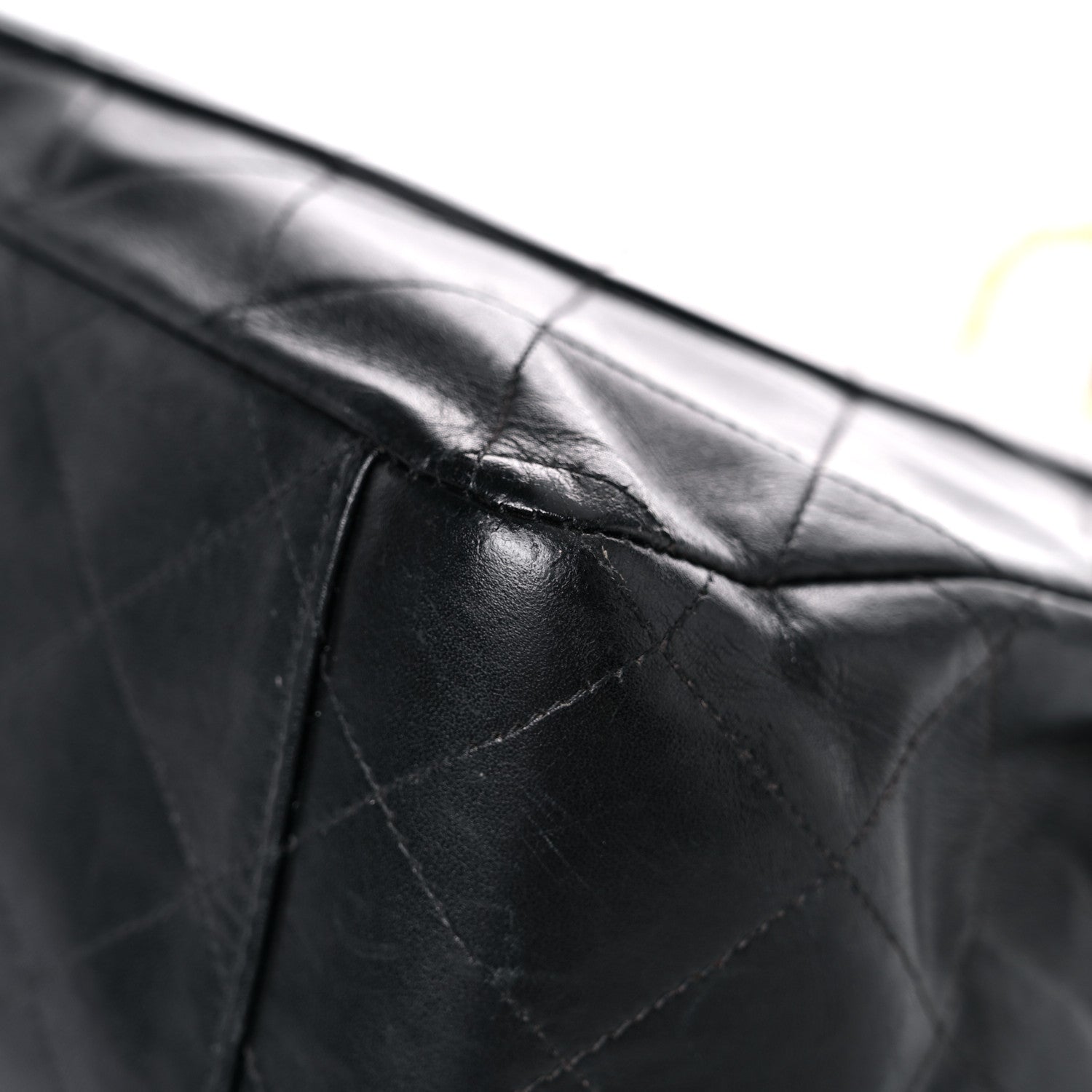 Chanel Lambskin Quilted XL Jumbo Single Flap Black 11 of 33