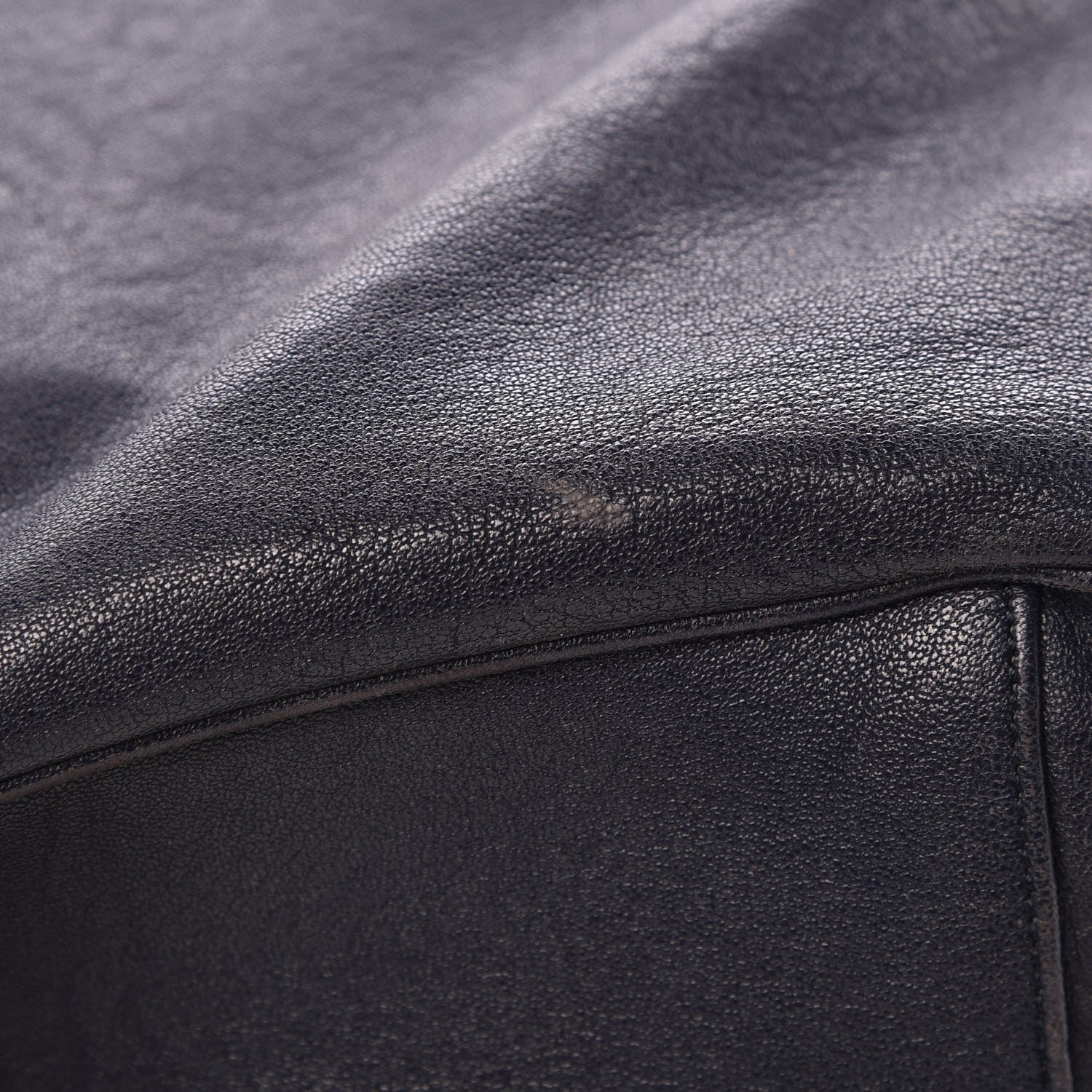 Saint Laurent Goatskin Large Roady Hobo Navy 12 of 12