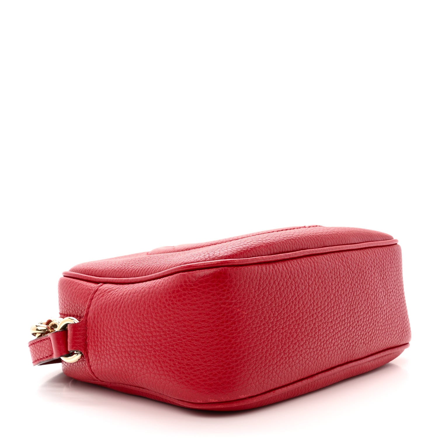 Gucci Pebbled Calfskin Small Soho Disco Bag Tabasco Red 4 of 16
